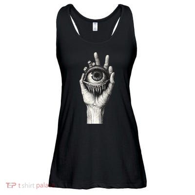 Obscure Visions Goth Alt Macabre Creepy Ladies Essential Flowy Tank