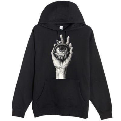 Obscure Visions Goth Alt Macabre Creepy Premium Pullover Hoodie