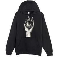 Obscure Visions Goth Alt Macabre Creepy Premium Pullover Hoodie