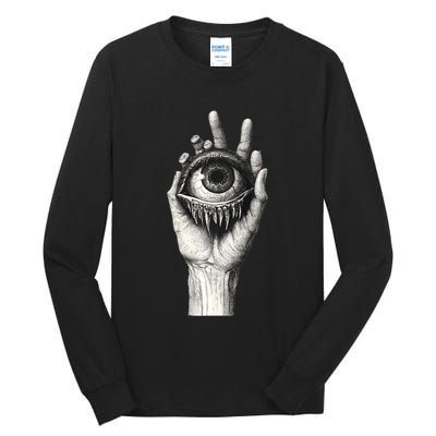 Obscure Visions Goth Alt Macabre Creepy Tall Long Sleeve T-Shirt