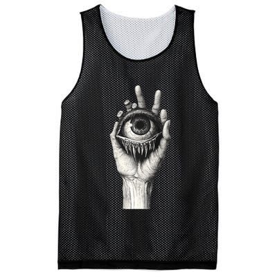 Obscure Visions Goth Alt Macabre Creepy Mesh Reversible Basketball Jersey Tank