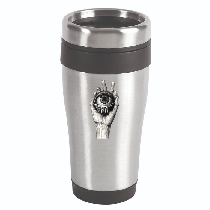 Obscure Visions Goth Alt Macabre Creepy 16oz Travel Tumbler