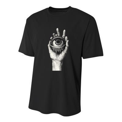 Obscure Visions Goth Alt Macabre Creepy Youth Performance Sprint T-Shirt