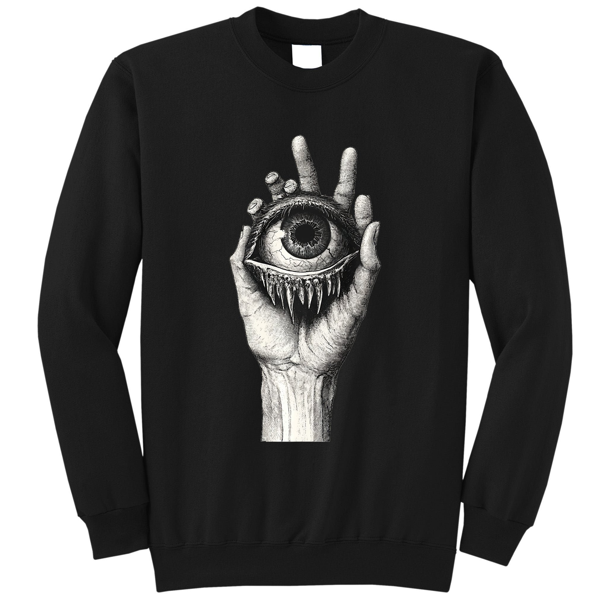 Obscure Visions Goth Alt Macabre Creepy Tall Sweatshirt