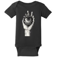 Obscure Visions Goth Alt Macabre Creepy Baby Bodysuit