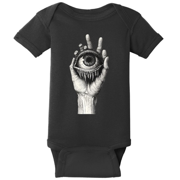 Obscure Visions Goth Alt Macabre Creepy Baby Bodysuit