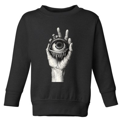 Obscure Visions Goth Alt Macabre Creepy Toddler Sweatshirt