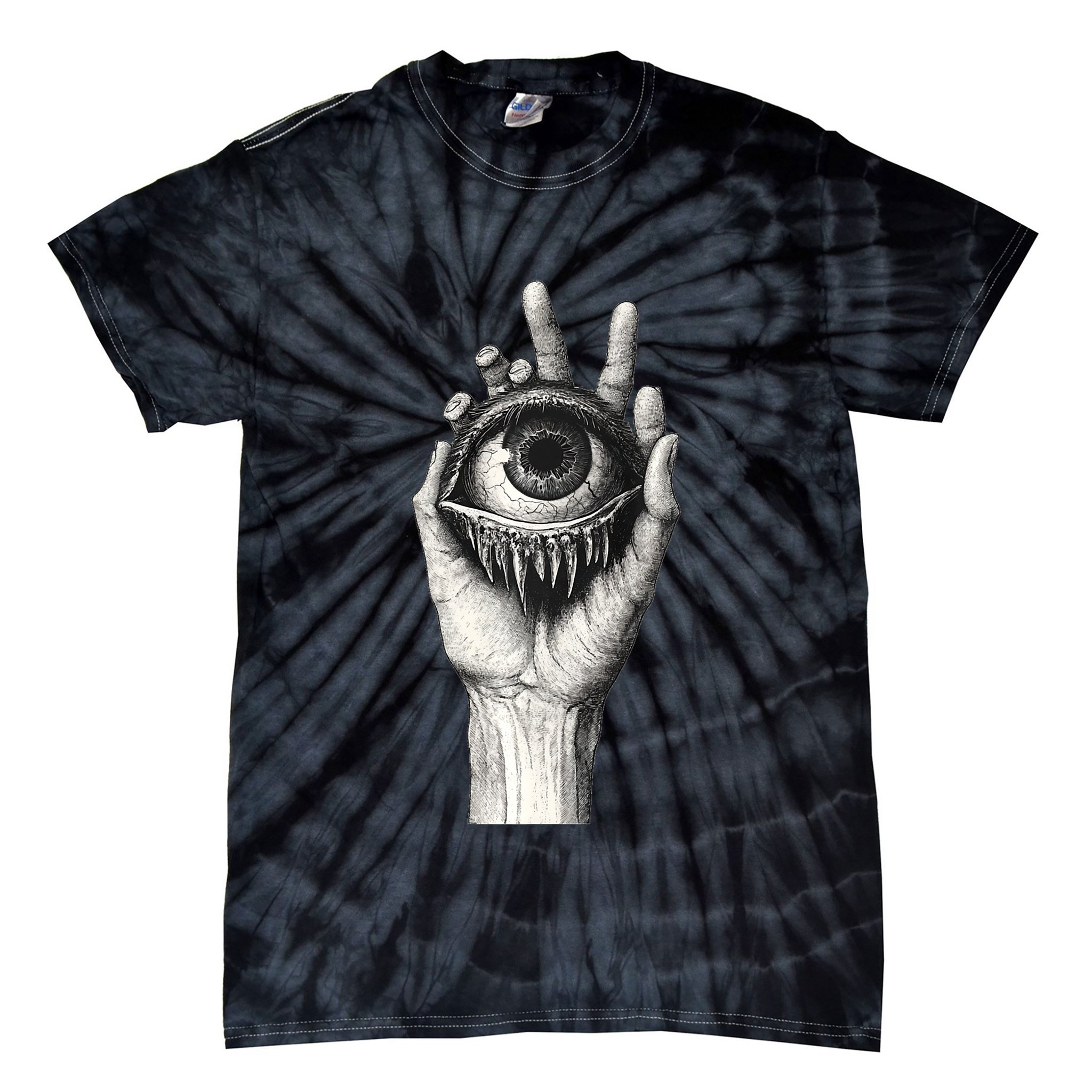 Obscure Visions Goth Alt Macabre Creepy Tie-Dye T-Shirt