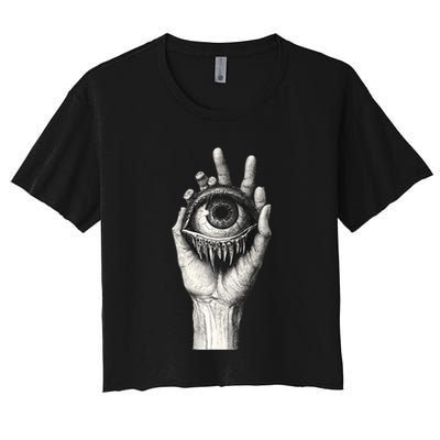 Obscure Visions Goth Alt Macabre Creepy Crop Top