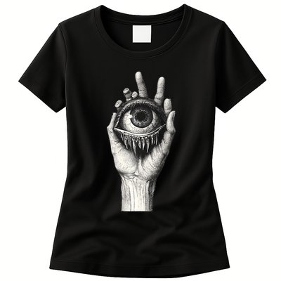 Obscure Visions Goth Alt Macabre Creepy Womens T-Shirt