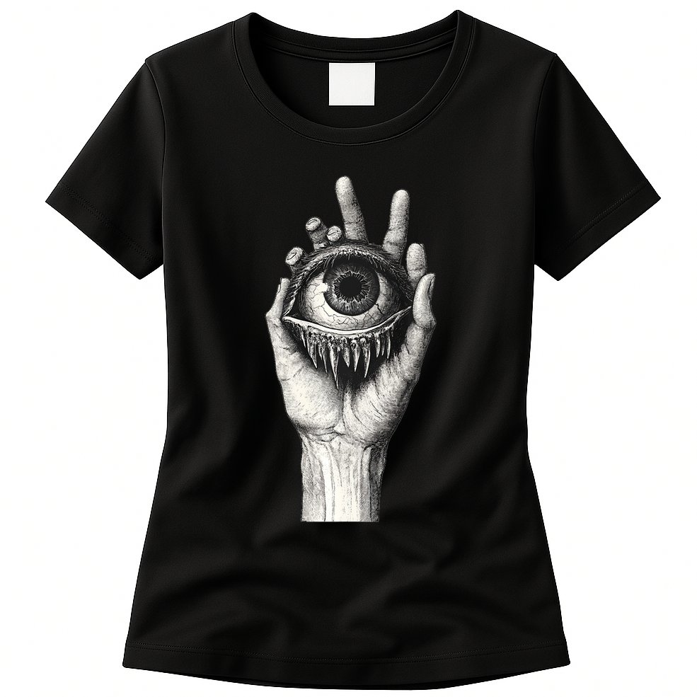 Obscure Visions Goth Alt Macabre Creepy Womens T-Shirt
