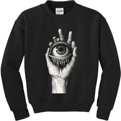 Obscure Visions Goth Alt Macabre Creepy Kids Sweatshirt