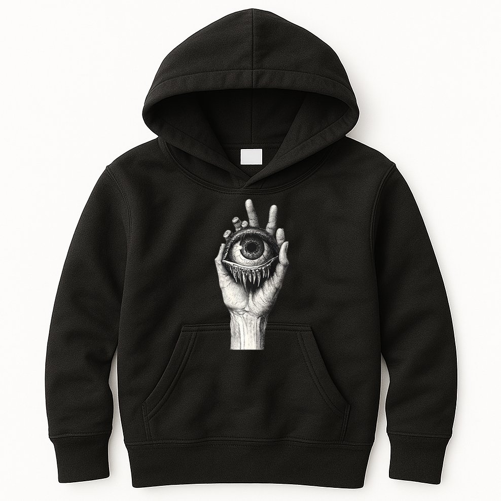 Obscure Visions Goth Alt Macabre Creepy Kids Hoodie