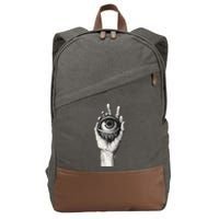 Obscure Visions Goth Alt Macabre Creepy Cotton Canvas Backpack