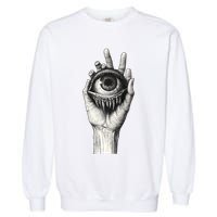 Obscure Visions Goth Alt Macabre Creepy Garment-Dyed Sweatshirt