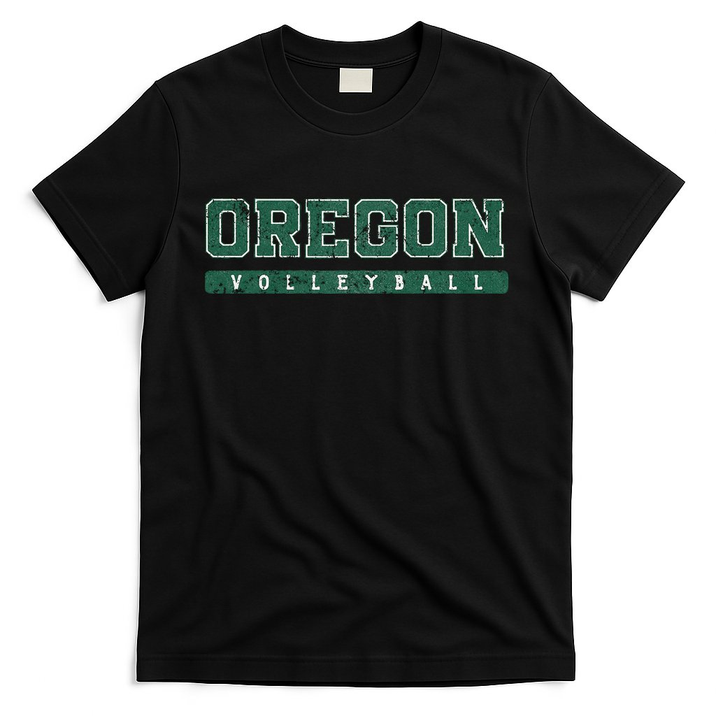 Oregon Volleyball Green Vintage T-Shirt