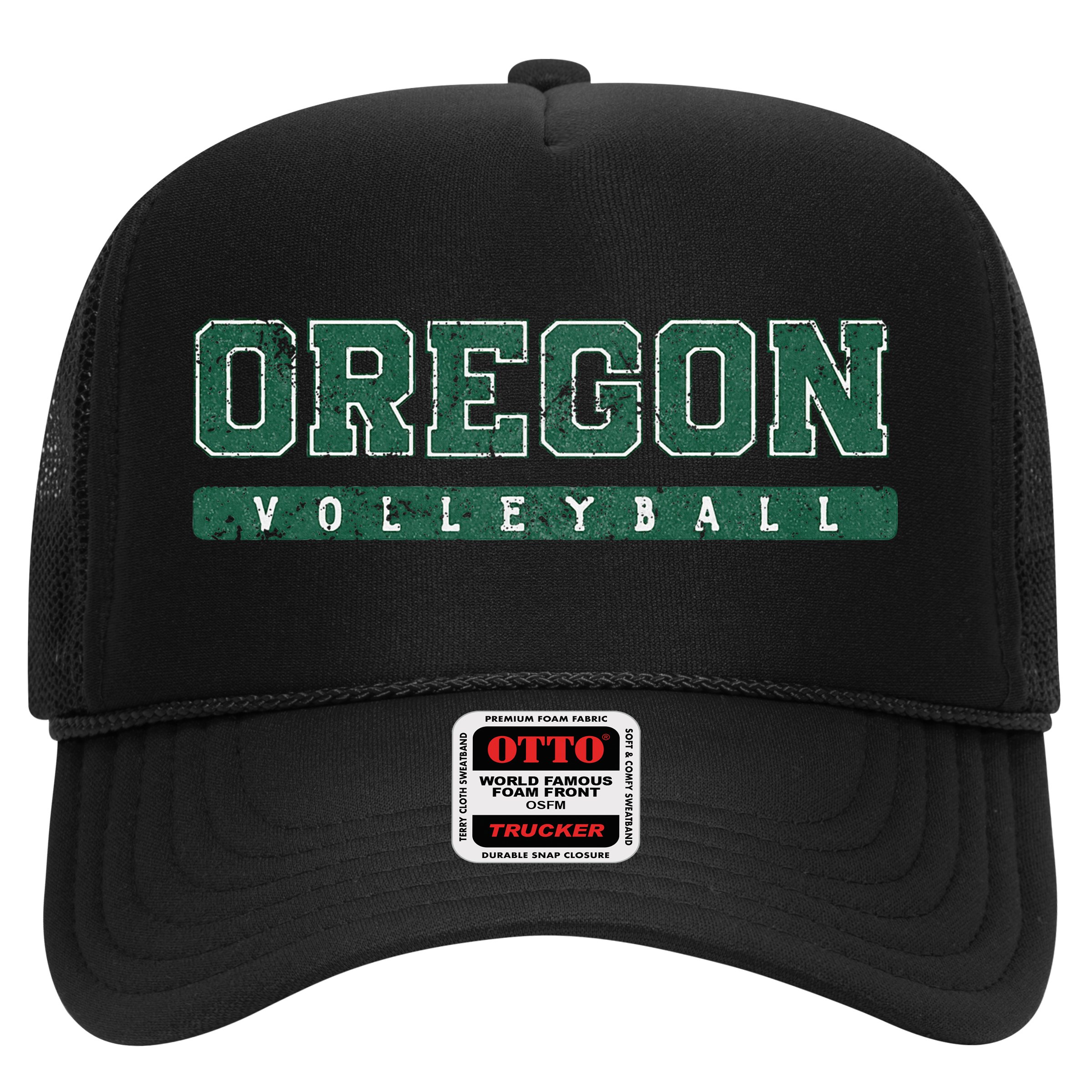 Oregon Volleyball Green Vintage Hat
