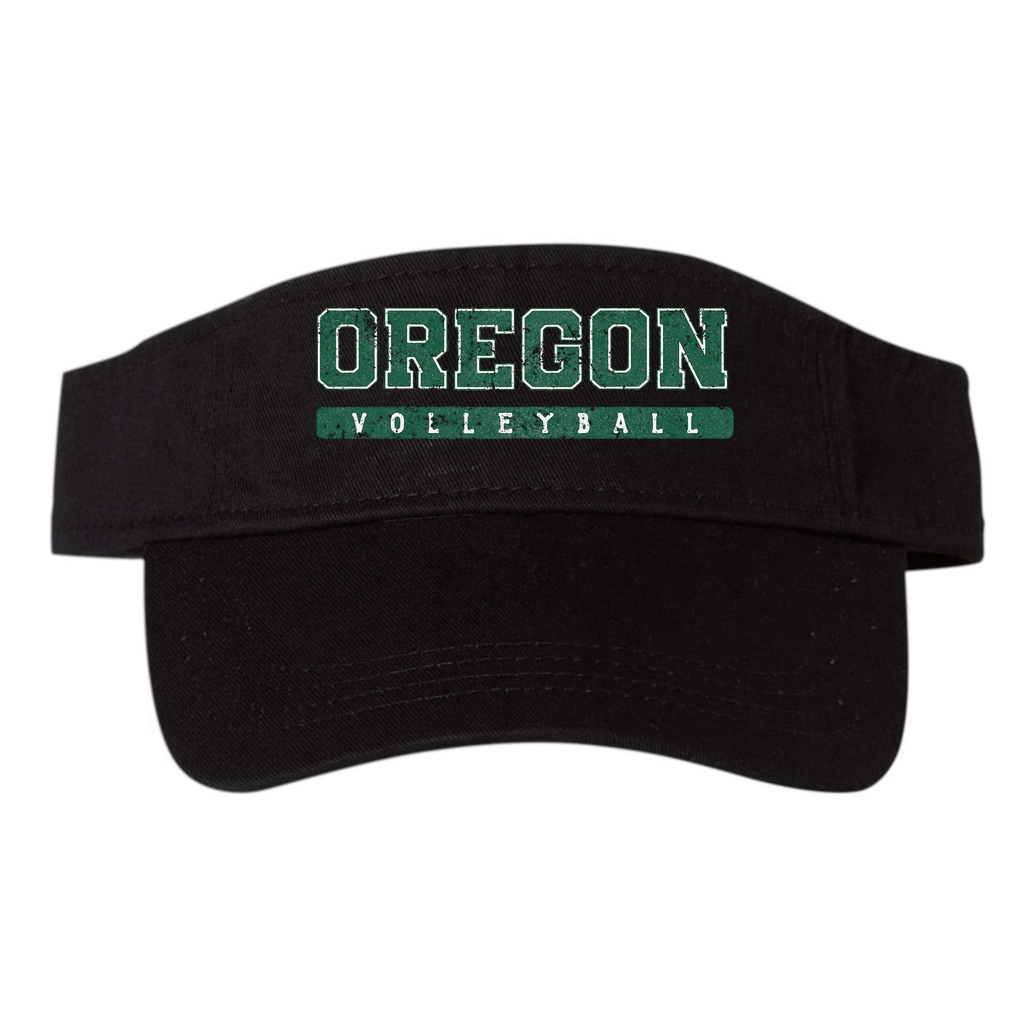 Oregon Volleyball Green Vintage Visor