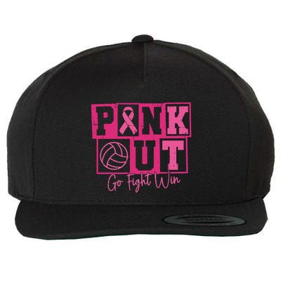 Out Volleyball Go Fight Win Game Day Wool Snapback Cap