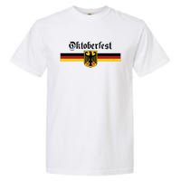 OKTOBERFEST Vintage German Flag Coat Of Arms Banner Crest Garment-Dyed Heavyweight T-Shirt