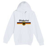 OKTOBERFEST Vintage German Flag Coat Of Arms Banner Crest Premium Pullover Hoodie