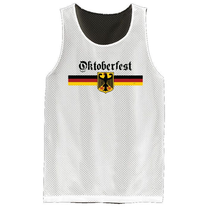 OKTOBERFEST Vintage German Flag Coat Of Arms Banner Crest Mesh Reversible Basketball Jersey Tank