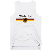 OKTOBERFEST Vintage German Flag Coat Of Arms Banner Crest Tank Top