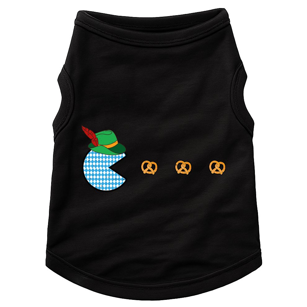 Oktoberfest Video Game Eating Pretzels Retro Gamer Doggie Tank