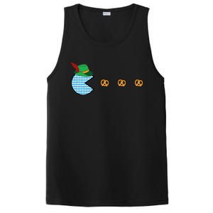 Oktoberfest Video Game Eating Pretzels Retro Gamer PosiCharge Competitor Tank