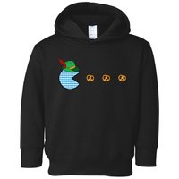 Oktoberfest Video Game Eating Pretzels Retro Gamer Toddler Hoodie