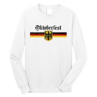 Oktoberfest Vintage German Flag Coat Of Arms Banner Crest Long Sleeve Shirt