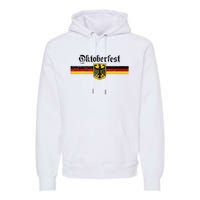 Oktoberfest Vintage German Flag Coat Of Arms Banner Crest Premium Hoodie