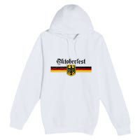 Oktoberfest Vintage German Flag Coat Of Arms Banner Crest Premium Pullover Hoodie