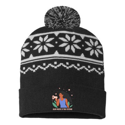 Our Voice Is The Future USA-Made Snowflake Beanie