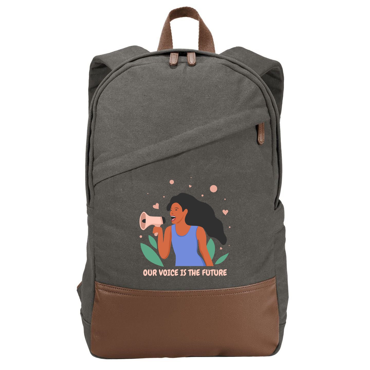 Our Voice Is The Future Cotton Canvas Backpack