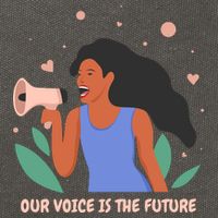 Our Voice Is The Future Cotton Canvas Backpack