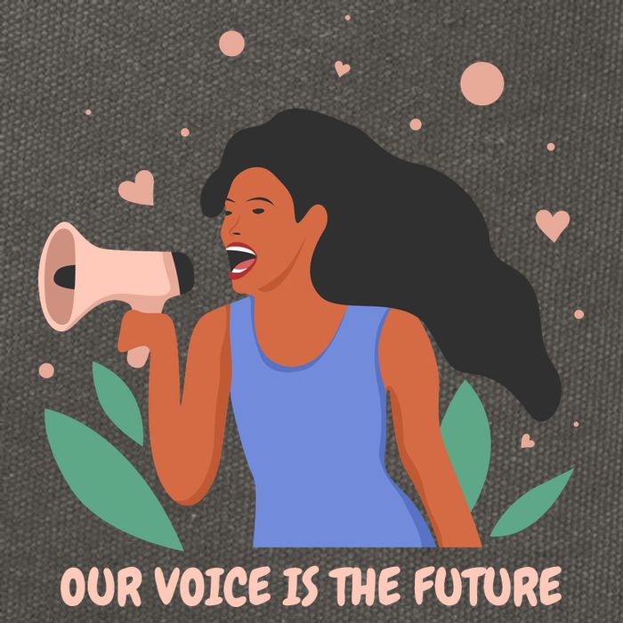 Our Voice Is The Future Cotton Canvas Backpack
