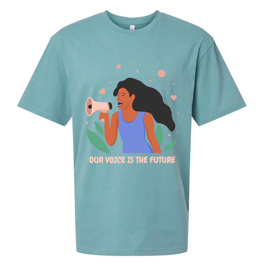 Our Voice Is The Future Sueded Cloud Jersey T-Shirt