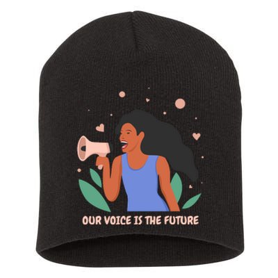 Our Voice Is The Future Short Acrylic Beanie