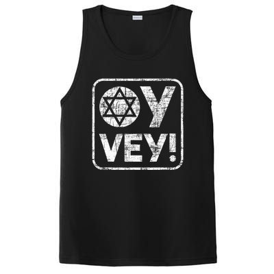 Oy Vey Jewish Jews Israelites Hashana Star Of David PosiCharge Competitor Tank