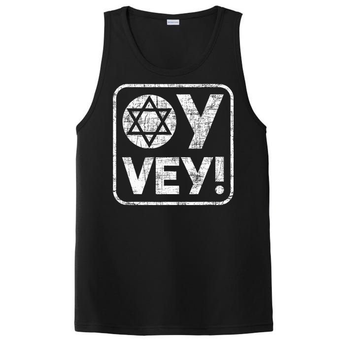 Oy Vey Jewish Jews Israelites Hashana Star Of David PosiCharge Competitor Tank