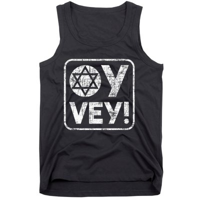 Oy Vey Jewish Jews Israelites Hashana Star Of David Tank Top