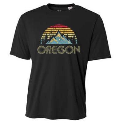 Oregon Vintage Mountains Nature Hiking Cooling Performance Crew T-Shirt