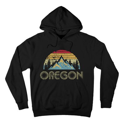 Oregon Vintage Mountains Nature Hiking Hoodie