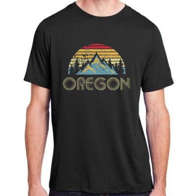 Oregon Vintage Mountains Nature Hiking Adult ChromaSoft Performance T-Shirt