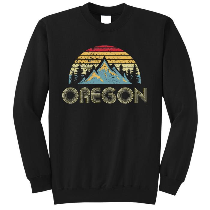 Oregon Vintage Mountains Nature Hiking Tall Sweatshirt