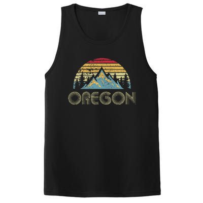 Oregon Vintage Mountains Nature Hiking PosiCharge Competitor Tank