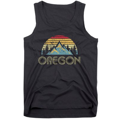 Oregon Vintage Mountains Nature Hiking Tank Top