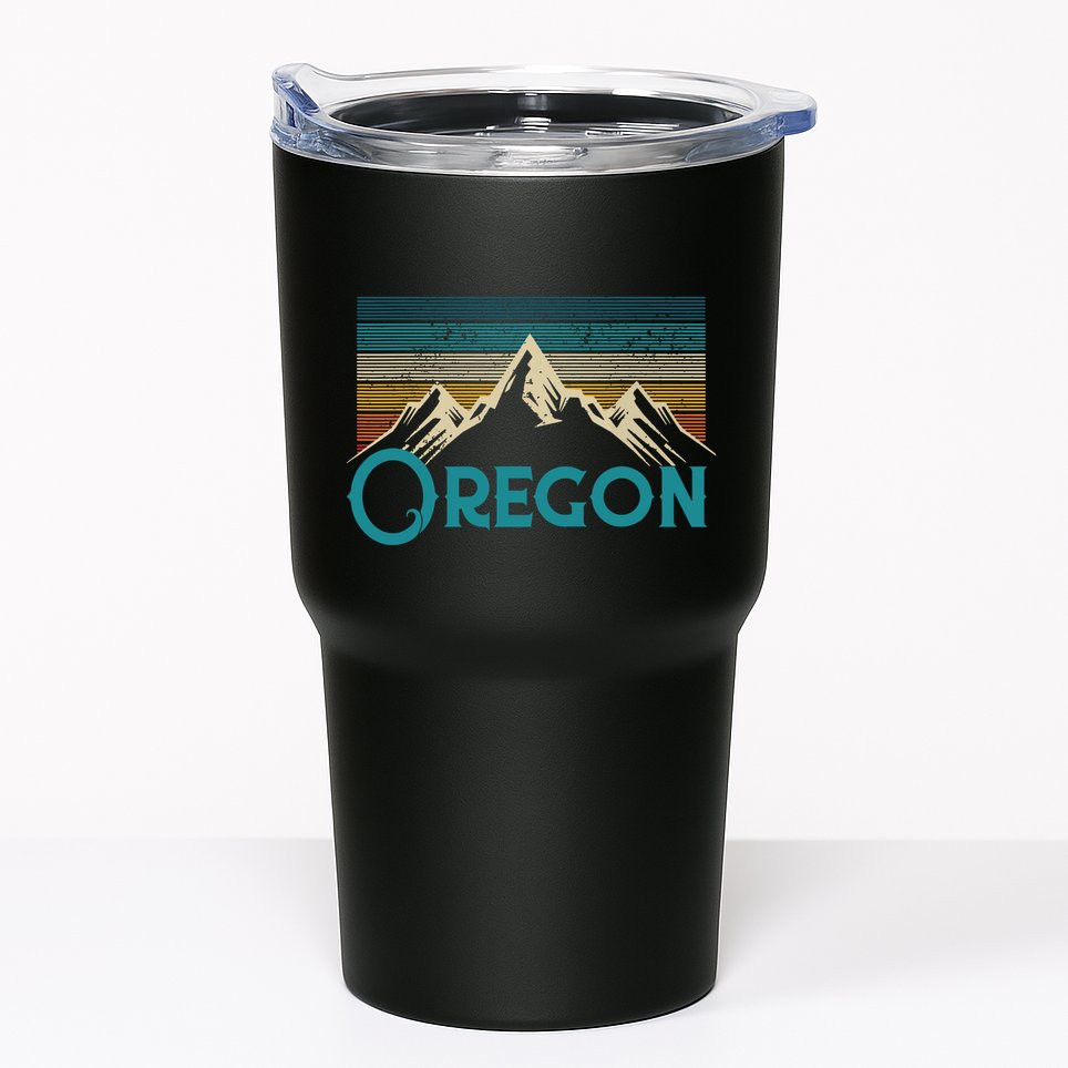 Oregon Vintage Mountains Retro Hiking Souvenir Gift Tumbler