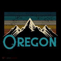 Oregon Vintage Mountains Retro Hiking Souvenir Gift Kids T-Shirt